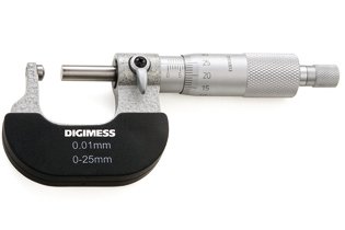 Micrômetro Externo (Pontas Esféricas) - 0-25mm - Leit. 0,01mm - Digimess