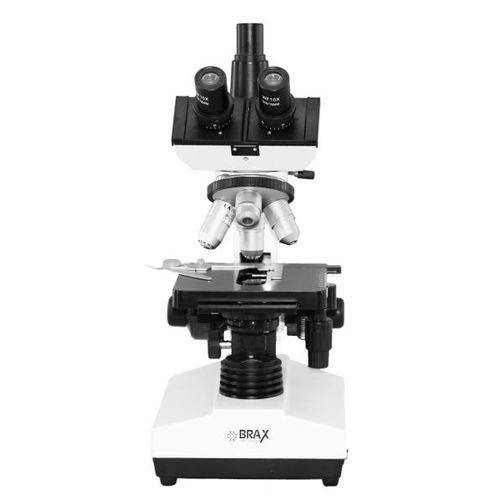 Microscópio Biológico Trinocular Objetivas Acromáticas - Brax Tecnologia