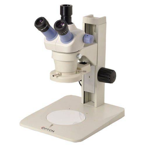 Microscópio Estereoscópico Trinocular, Zoom 0.7x ~ 3x, Aumento 7x Até 30x