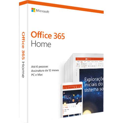 Microsoft Office 365 Home - 2019: 6 Licenças 'PC, Mac, Android e IOS' + 1 TB de HD Virtual para Cada Licença