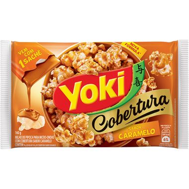 Milho de Pipoca para Micro-Ondas Sabor Caramelo Yoki 160g