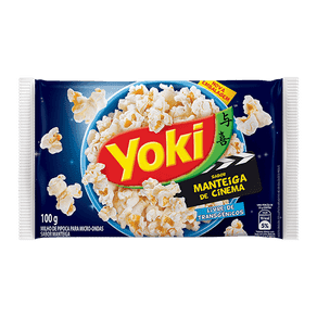Milho de Pipoca para Micro-ondas Yoki Manteiga de Cinema 100g