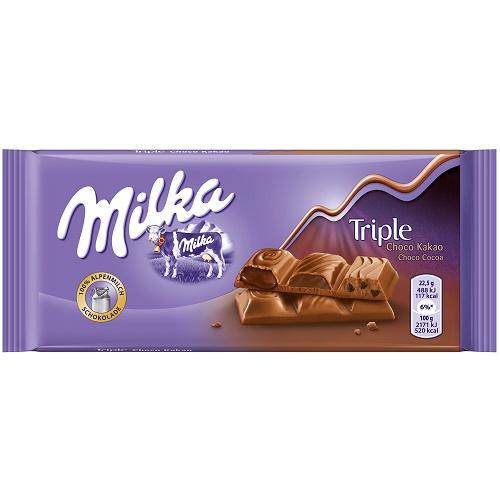 Milka Triple Choco Kakao 90g