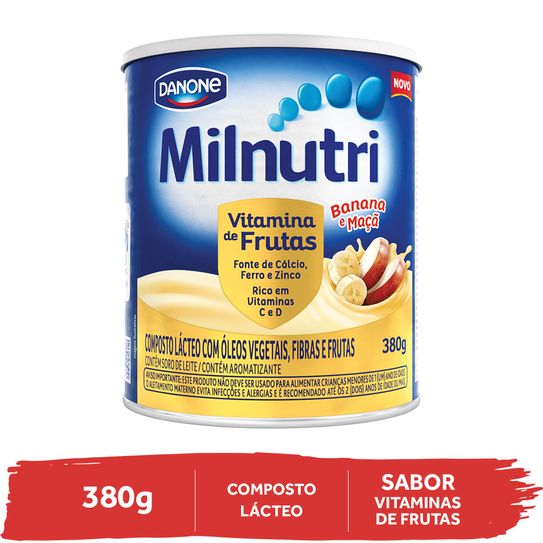 Composto Lácteo Milnutri Vitamina de Frutas 380g