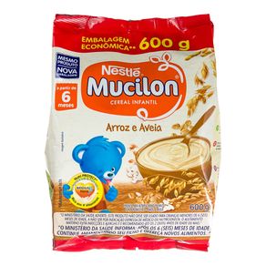 Mingau Aveia e Arroz Mucilon Nestlé 600g