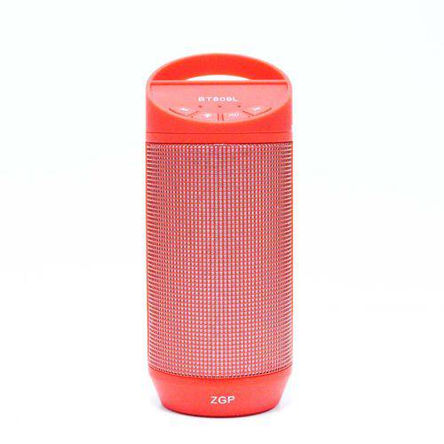 Mini Alto-Falante Speaker Bluetooth BT809L Vermelho