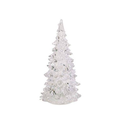 Mini Arvore de Natal Led de Mesa Acrílico Enfeite 16,5cmx7cm