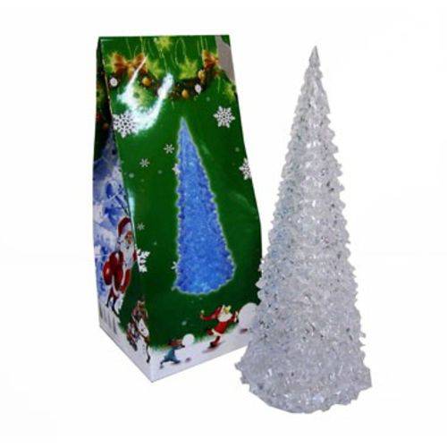 Mini Arvore de Natal Led Multicor Enfeite de Natal Acrilico