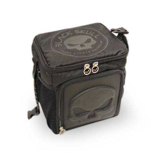 Mini Bag Térmica Black Skull - Fit - com 3 Marmitas