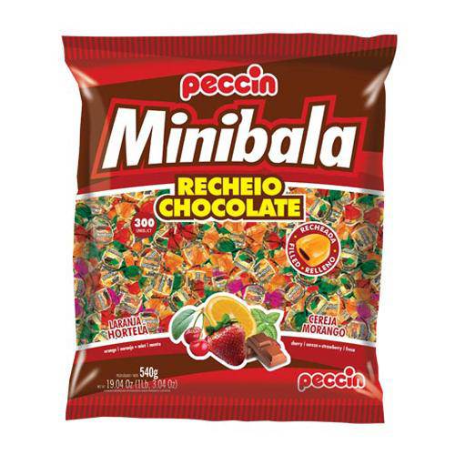 Mini Bala Chocolate C/300 - Peccin