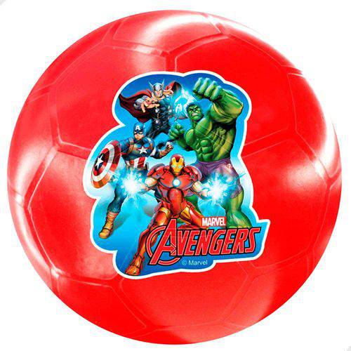 Mini Bola de Vinil Avengers Vermelho 2396 - Lider