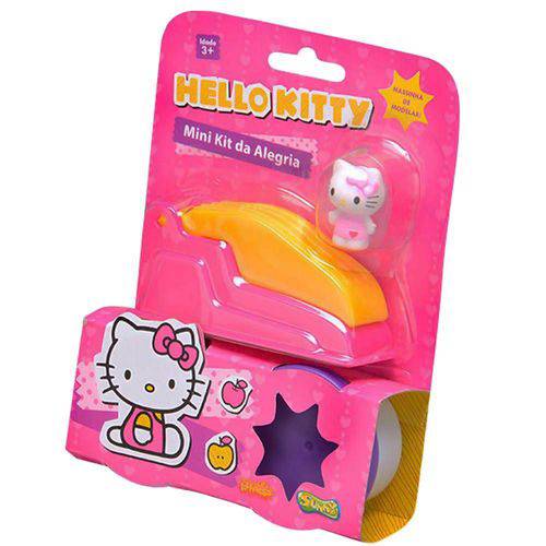 Mini Boneca Hello Kitty Sunny Massinha de Modelar 2 Potes e Acessórios