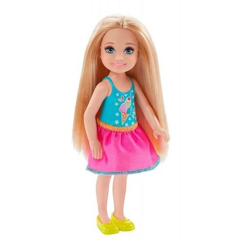 Mini Bonecas Família da Barbie Chelsea Club Mattel Azul Azul
