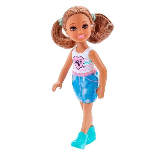 Mini Bonecas Família da Barbie Chelsea Club Mattel Branco Branco