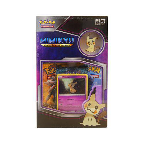 Mini Box Pokémon Mimikyu com Broche