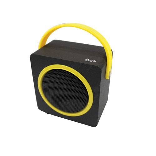 Mini Caixa de Som Bluetooth 10w Amarelo Color Box Sk404 Oex