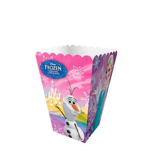 Mini Caixa para Pipoca Frozen 12 Unidades Regina Festas