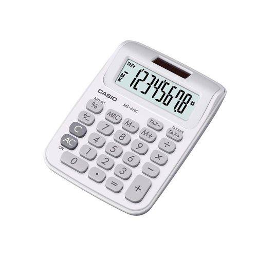 Mini Calculadora de Mesa Colorida com Visor de 8 Dígitos Ms-6nc-Wh Casio - 2