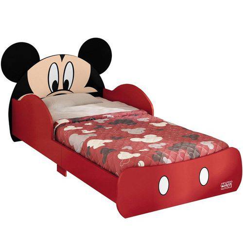 Mini Cama Infantil Mickey Vermelha - Pura Magia