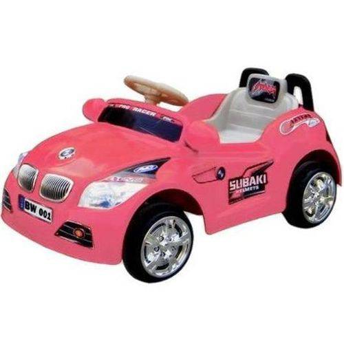 Mini Carro Elétrico Infantil 6v Importway - Rosa