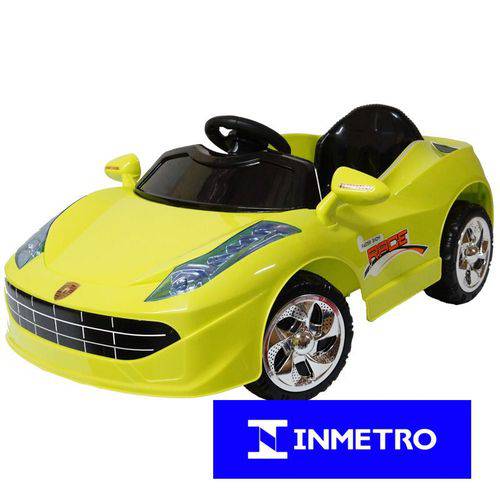 Mini Carro Elétrico Infantil Criança Bateria 6V Importway Ferrari Verde BW005-VD Bivolt