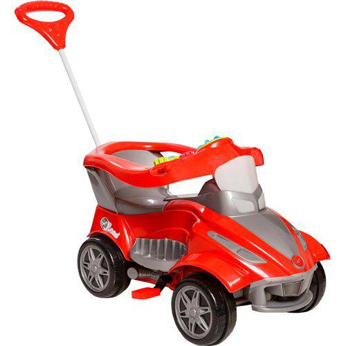 Mini Carro Infantil Calesita Road - 2 em 1 Pedal e Passeio - Vermelho