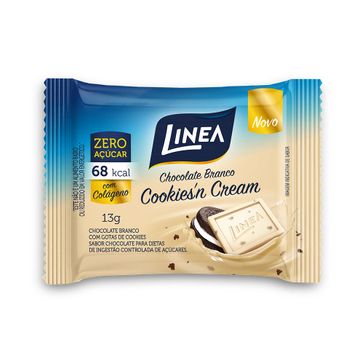Mini Chocolate Linea Chocolate Branco Cookies Cream 13g