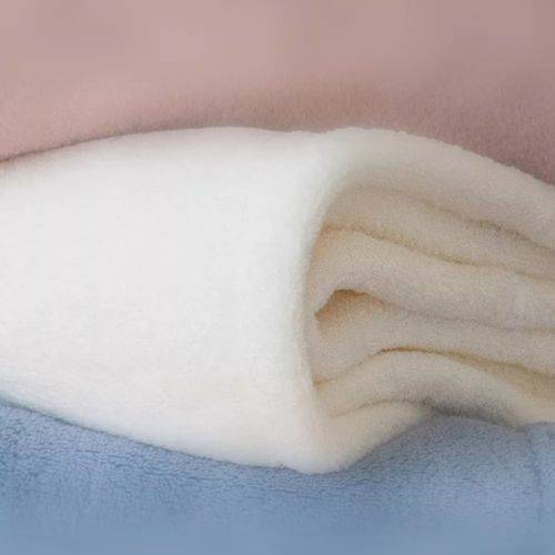 Mini Cobertor de Microfibra Cor Pérola