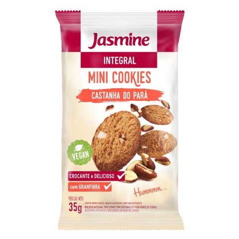 Mini Cookies Integral Castanha do Pará 35g - Jasmine