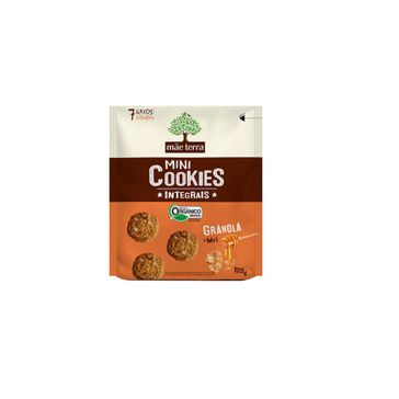 Mini Cookies Mãe Terra Integral Granola e Mel 120g