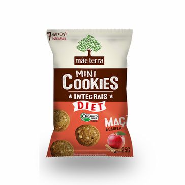 Mini Cookies Mãe Terra Maçã & Canela 25g