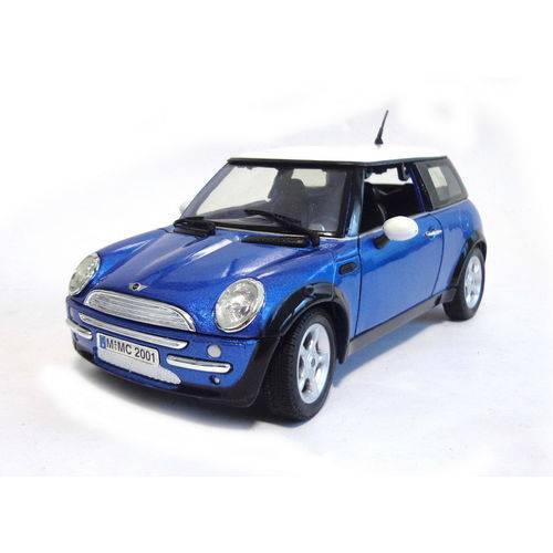 Mini Cooper 2001 1:18 Azul Motor Max