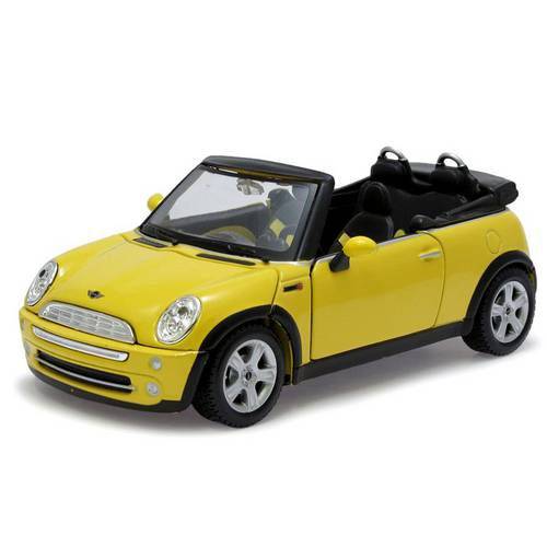 Mini Cooper Cabrio Maisto 1:24 Amarelo