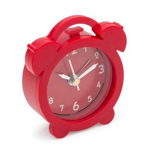 Mini Despertador Relógio Retro Vermelho