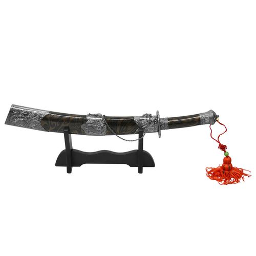 Mini Espada Decorativa com Suporte e Bainha 18 Cm. Lâmina