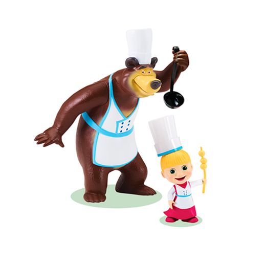 Mini Figura Masha e o Urso Cozinheiro - Sunny