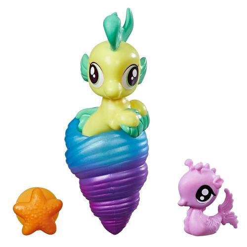 Mini Figura My Little Pony com Acessórios - Mini Pônei Sereia - Lily Drop - Hasbro