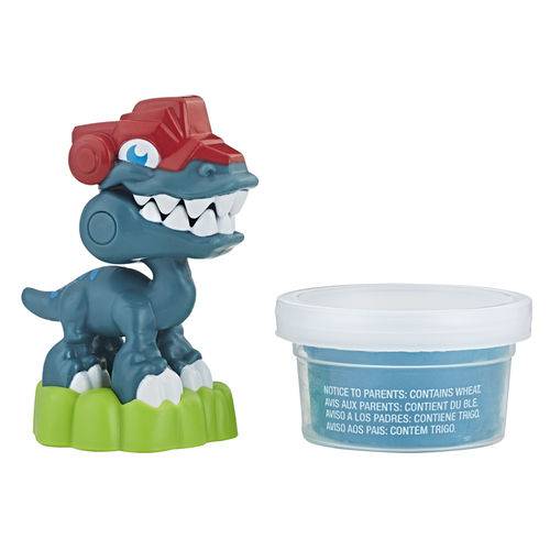 Mini Figura - Playskool Heroes - Chomp Squad - Blazeasaurus - Hasbro