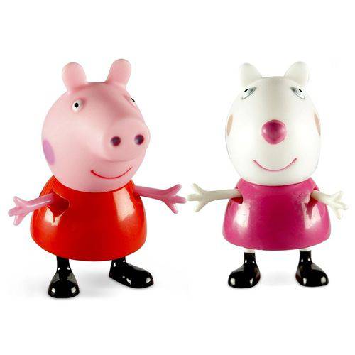 Mini Figuras Peppa Pig e Seus Amigos Peppa e Suzy - Estrela
