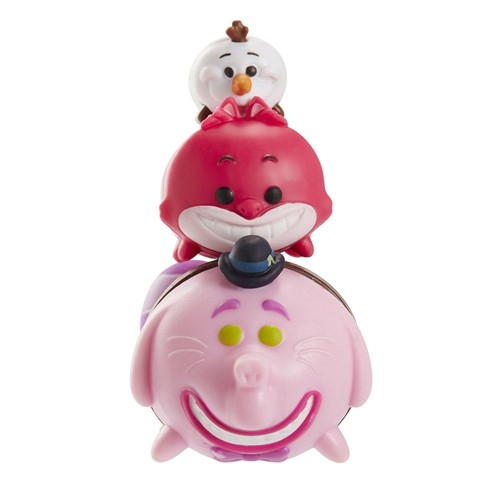 Mini Figuras Tsum Tsum com 3 Figuras - Bing Bong, Olaf e Cheshire Cat ESTRELA