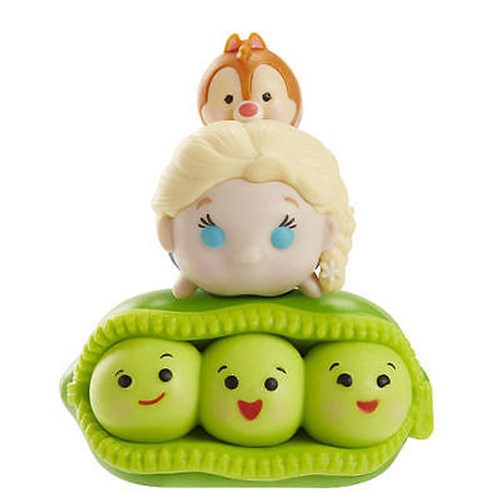 Mini Figuras Tsum Tsum com 3 Figuras - Ervilha, Elsa e Teco ESTRELA