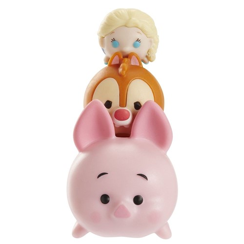 Mini Figuras Tsum Tsum com 3 Figuras - Leitao, Teco e Elsa ESTRELA