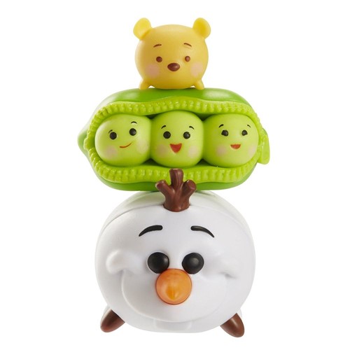 Mini Figuras Tsum Tsum com 3 Figuras - Olaf, Ervilhas e Pooh ESTRELA