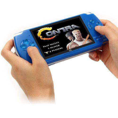 Mini Game Nova Portátil 4000 Mil Jogos Player Mp3 Mp4 Mp5 Azul