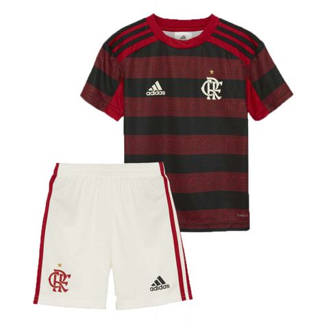 Mini Kit Flamengo Jogo 1 Adidas 2019 3 - 4 Anos