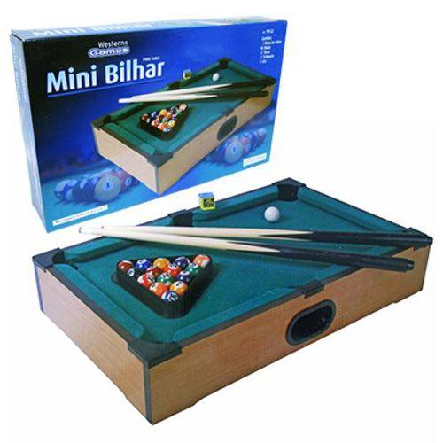 Mini Mesa de Sinuca Bilhar Snooker com Acessórios Jogo Infantil
