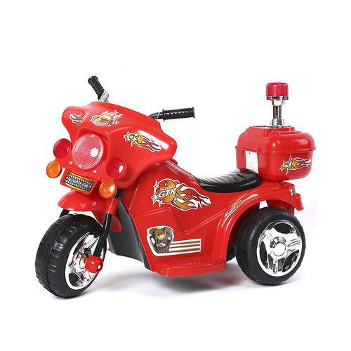 Mini Moto Eletrica Infantil Policia 6v 18w Vermelha Bw006vm Importway