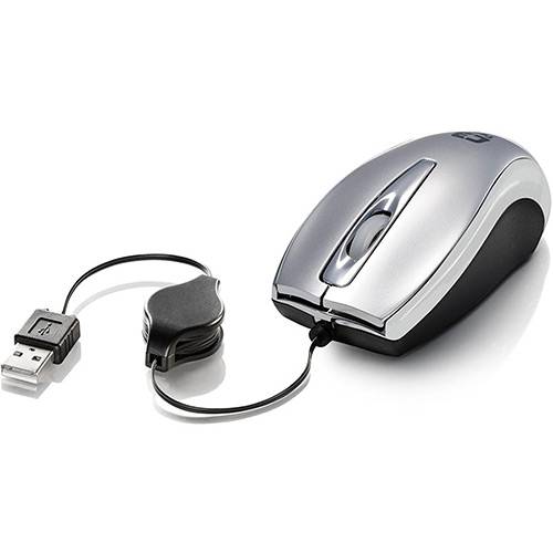 Mini Mouse Opt Ms3209ssi Usb Prata Retratil C3tech