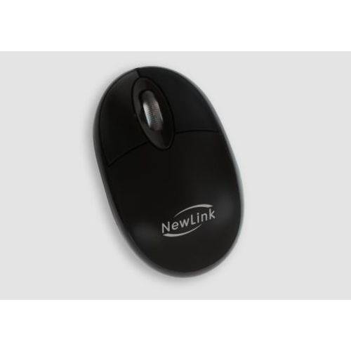 Mini Mouse Óptico Fit Usb Newlink Preto Mo303c