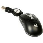 Mini Mouse Óptico Usb Retrátil Preto 800dpi 3 Botões Ms3208 C3 Tech